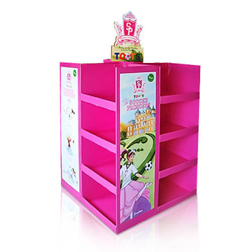 Advertising Cardboard Floor Display Rack, Pop Store Display Stand